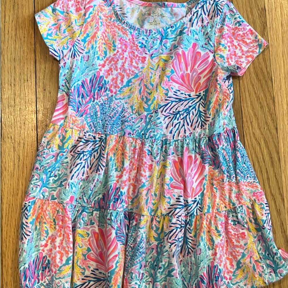 Lilly Pulitzer Pink and Blue Floral Dress